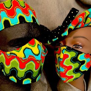 Two Matching Hat looks with reversible masks!